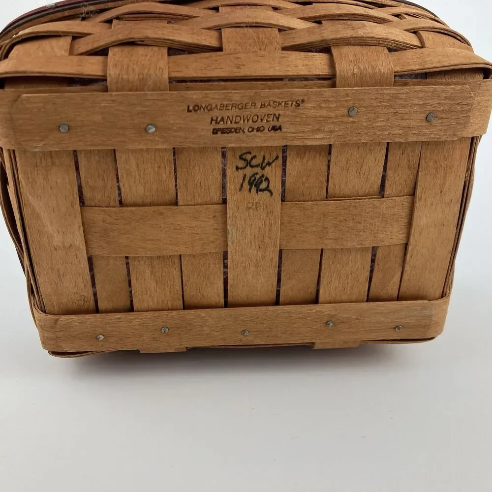 Longaberger Fathers Day Paper Basket 1992 | /w Liner & Protector VTG (16000)